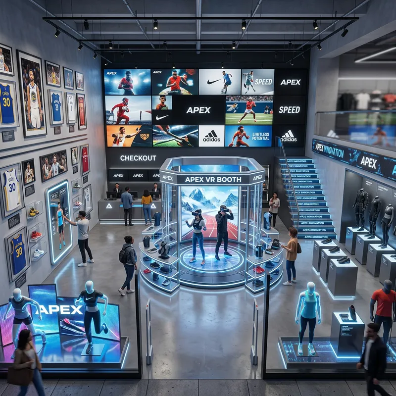 Immersive Virtual Reality Nike Store | Futuristic Design & Tech