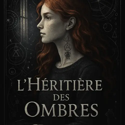 L'Héritière des Ombres - Mystical Book Cover Design