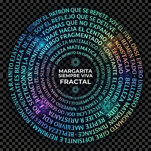 Fractal Song Lyrics T-Shirt Design | Modern & Colorful