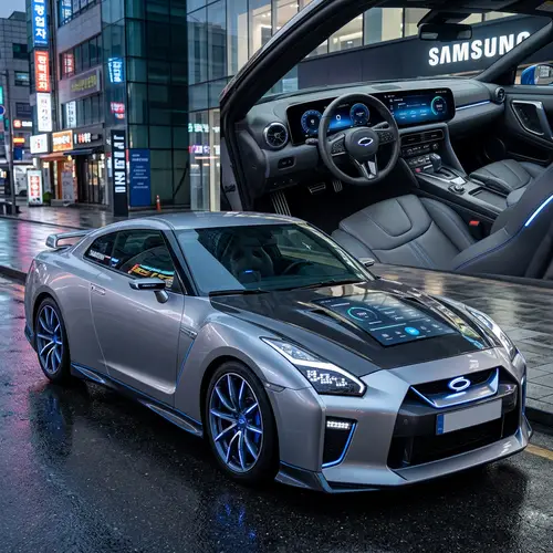 Samsung-Inspired Nissan GTR Transformation