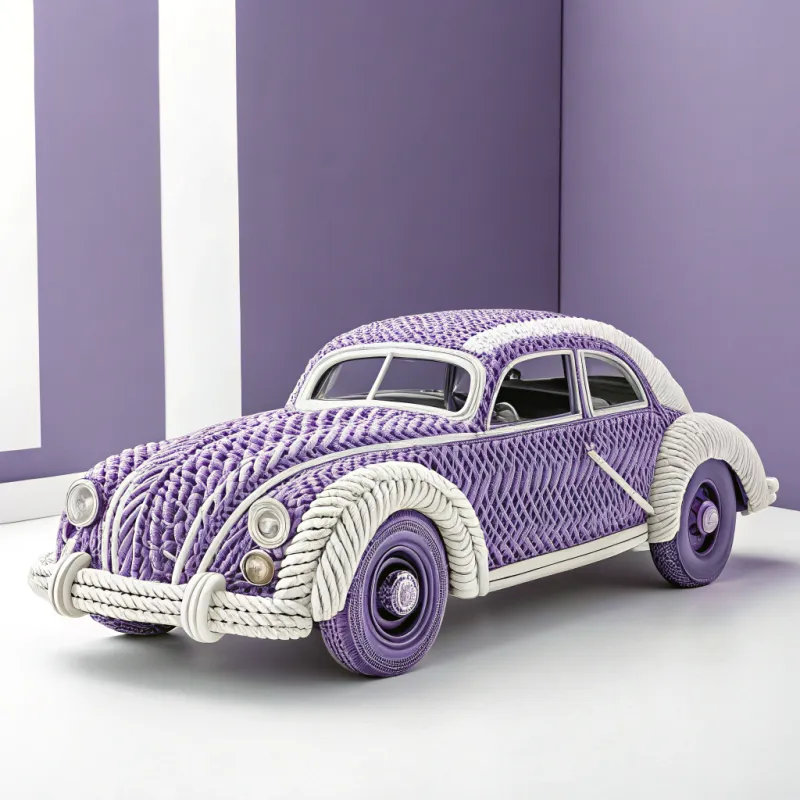 1940s Inspired Modern Car Design in Ropes 1940s Inspired Modern Car Design in Ropes
