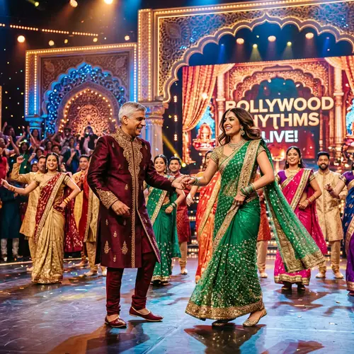 Indian Politician Traditional Dance with Bollywood Actress