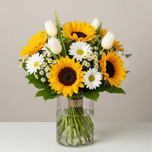 Stunning Sunflower and Daisy Bouquet Arrangements