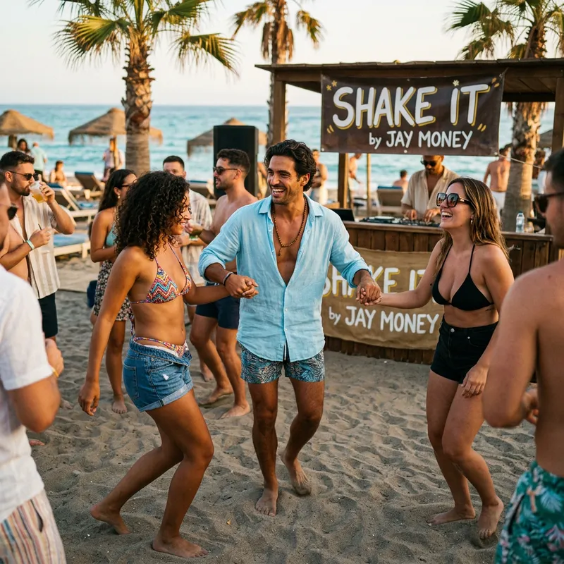 Shake It: Spanish Man and Bikini Girls Shake It: Spanish Man and Bikini Girls
