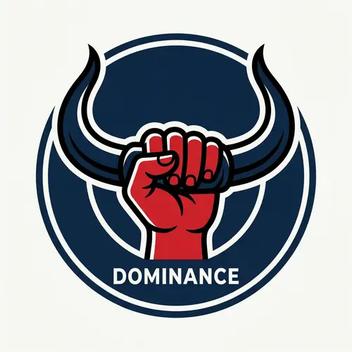 Hand Holding Bull's Horns Logo Design