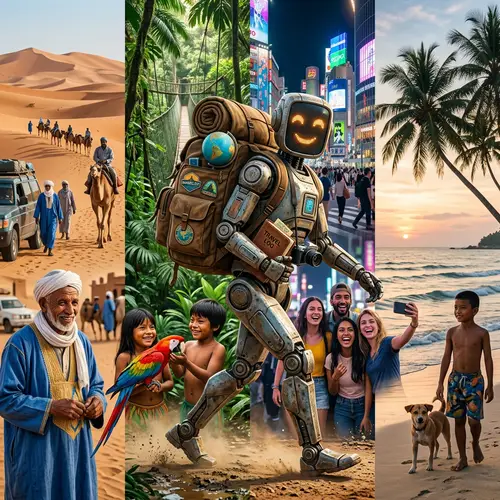 Tourist Robot Travels the World - Adventure of a Lifetime