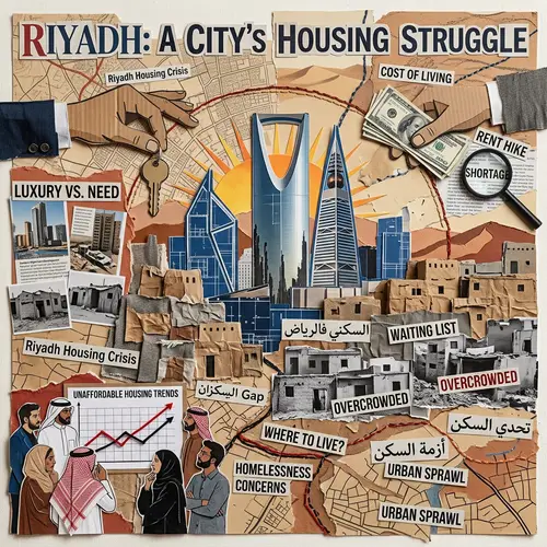 Housing Issues in Riyadh: An Artistic Collage
