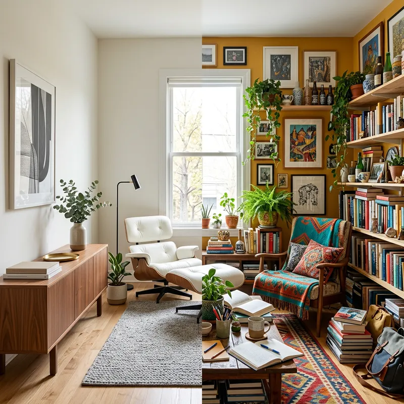Clutter vs Minimalism: An Engaging Visual Dichotomy