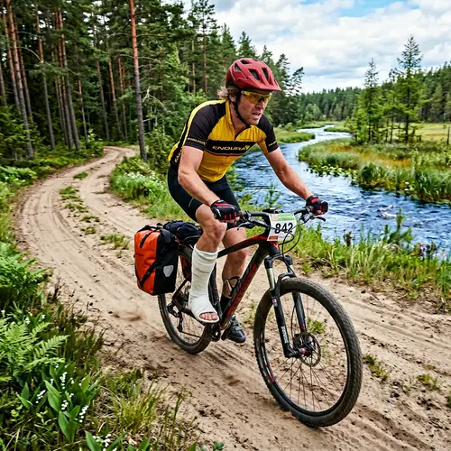 Inspiring Cyclist's Journey Through Nature's Wonders