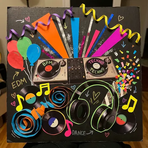 Homemade Electronic Party Collage Ideas