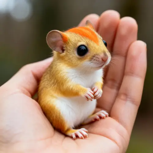 Adorable Baby Animal in Hands - Wildlife Photography