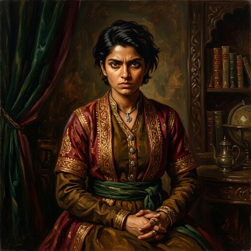 Dynamic Young Choleric Person Oil Painting Dynamic Young Choleric Person Oil Painting