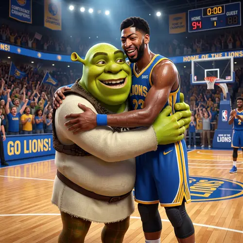 Shrek Hugs Stephen Curry - An Epic Moment
