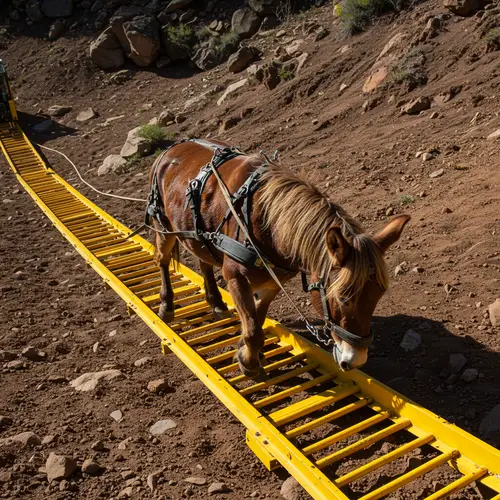 Safety Harness for Mules Climbing Ladders