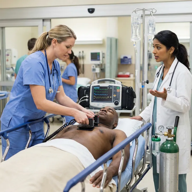 Urgent Medical Emergency Response Scene