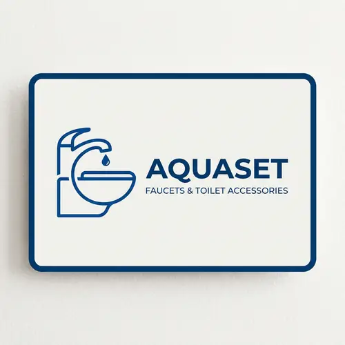 Modern Faucets & Toilet Accessories Logo Design