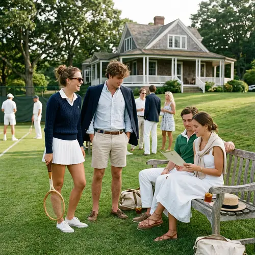 Classic Old Money Aesthetic at Tennis Club Fashion