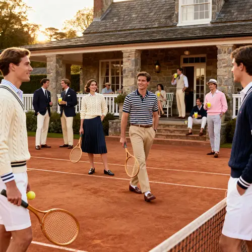 Classic Old Money Aesthetic at Tennis Club Fashion