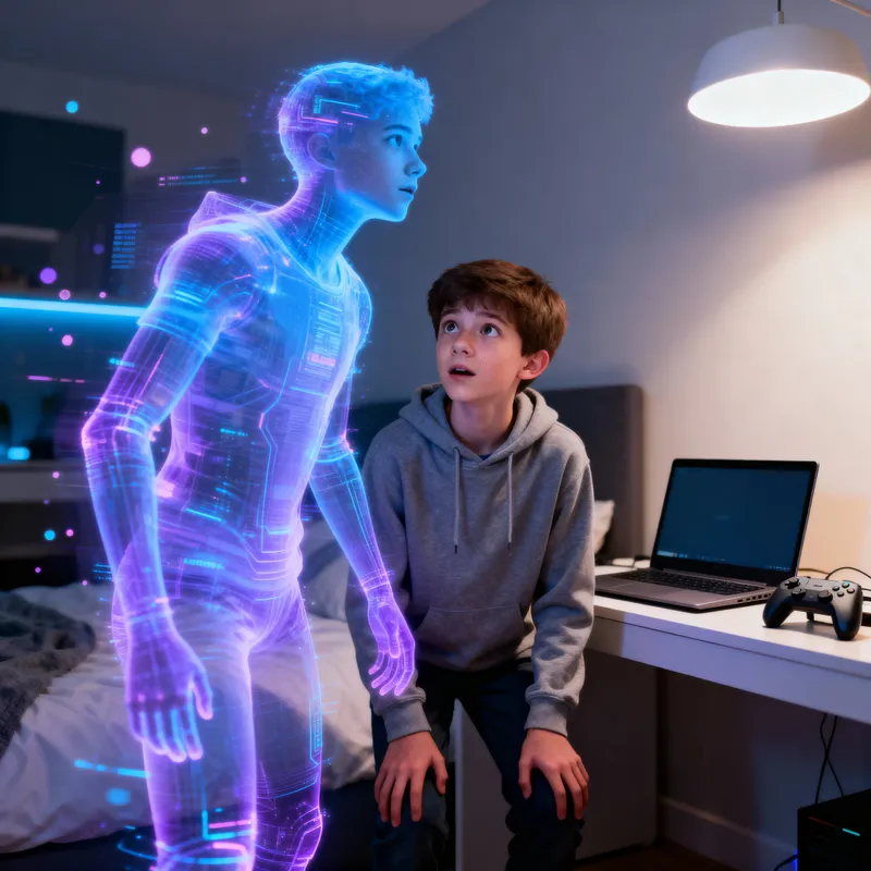 Interactive Hologram Chat for Teen Boys