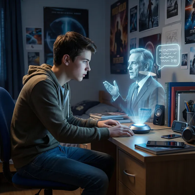 Interactive Hologram Chat for Teen Boys