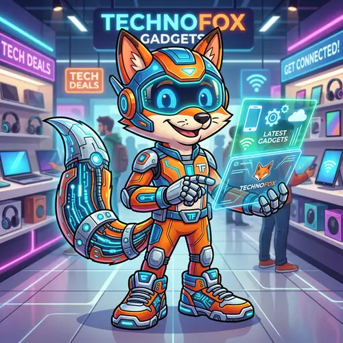Futuristic Tech Fox Mascot for Your Store