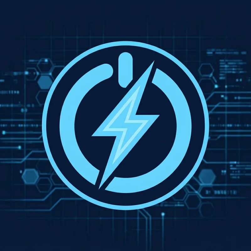 Electric Power Charging Symbol | Modern Lightning Icon