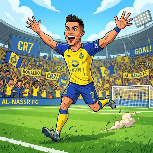 Cristiano Ronaldo Cartoon - Fun Art & Illustrations