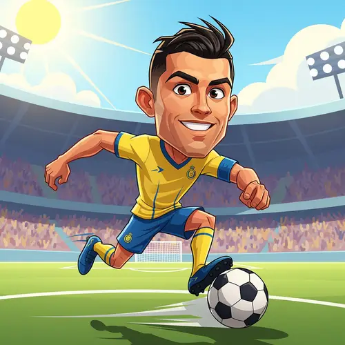 Cristiano Ronaldo Cartoon - Fun Art & Illustrations