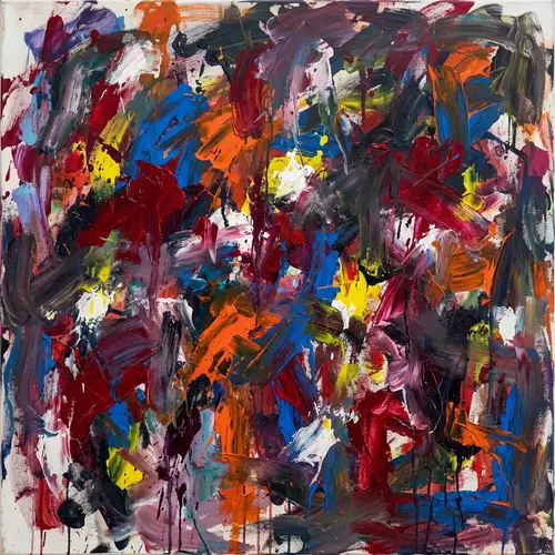 Abstract Expressionism Inspired Image - Vibrant & Chaotic Artwork