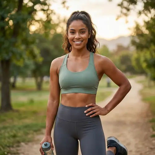 Beautiful Cinnamon Skin Woman - Sexy & Toned