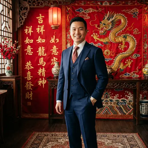 Chinese New Year Suit with Dragon Design