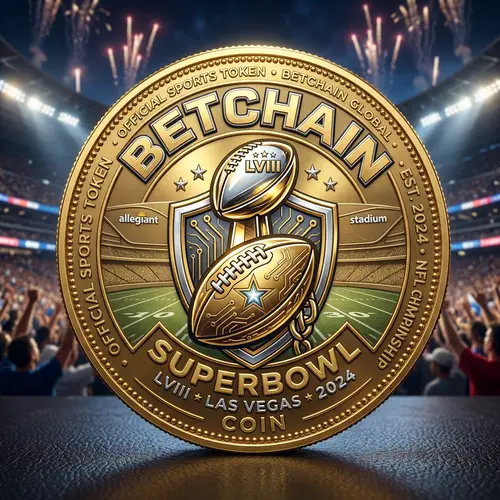 BetChain SuperBowl Coin Logo Design