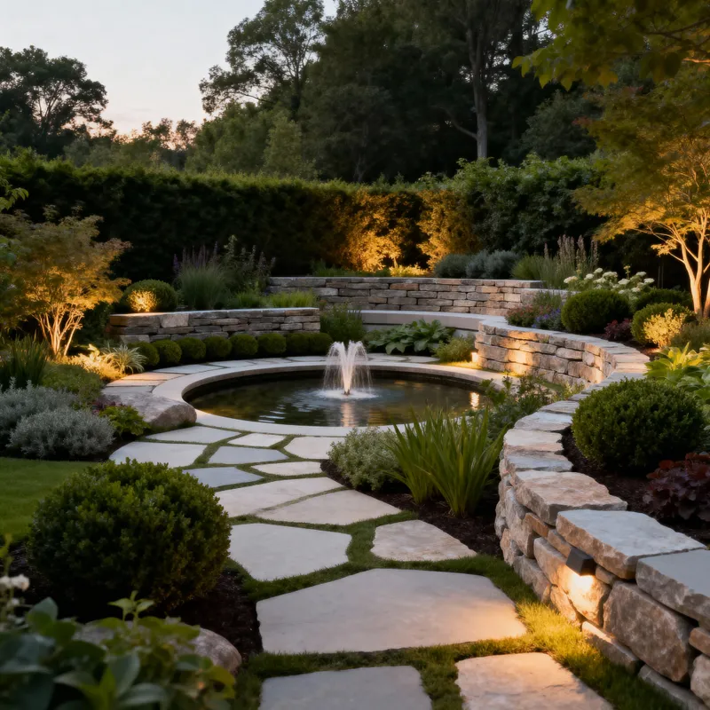 Layered Modern Landscape Design Ideas
