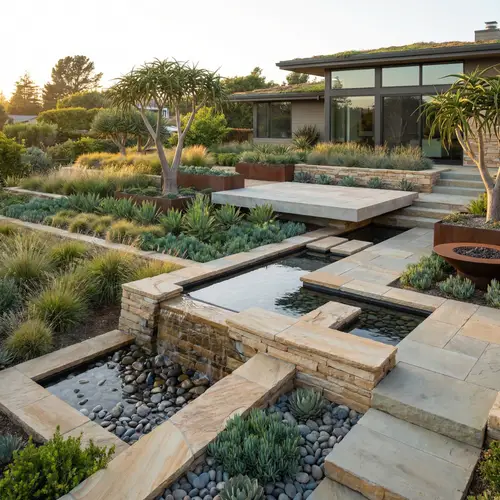 Layered Modern Landscape Design Ideas