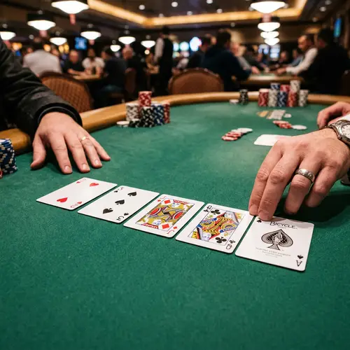 Professional Poker Hand Dealt with Two of Hearts, Three of Spades, and More