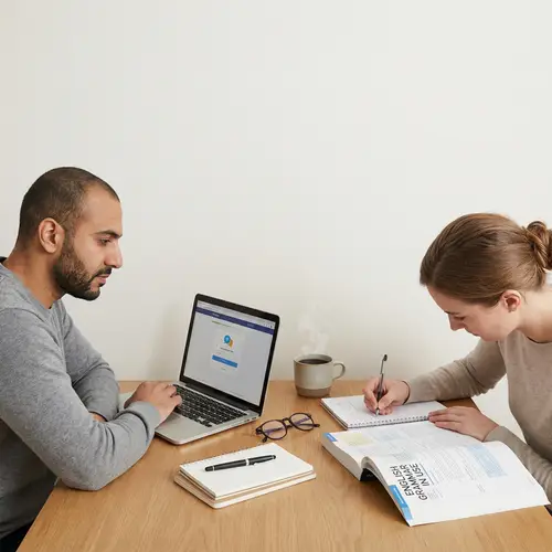 Learn English | Minimalist Design Study Scene