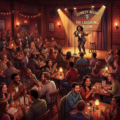 Live Stand-Up Comedy Club | Colorful & Energetic Environment