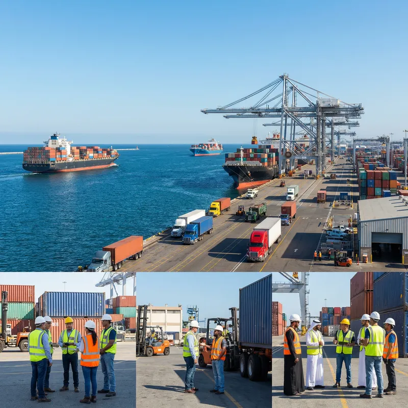 International Shipping Transportation Scene | Busy Global Port Operations