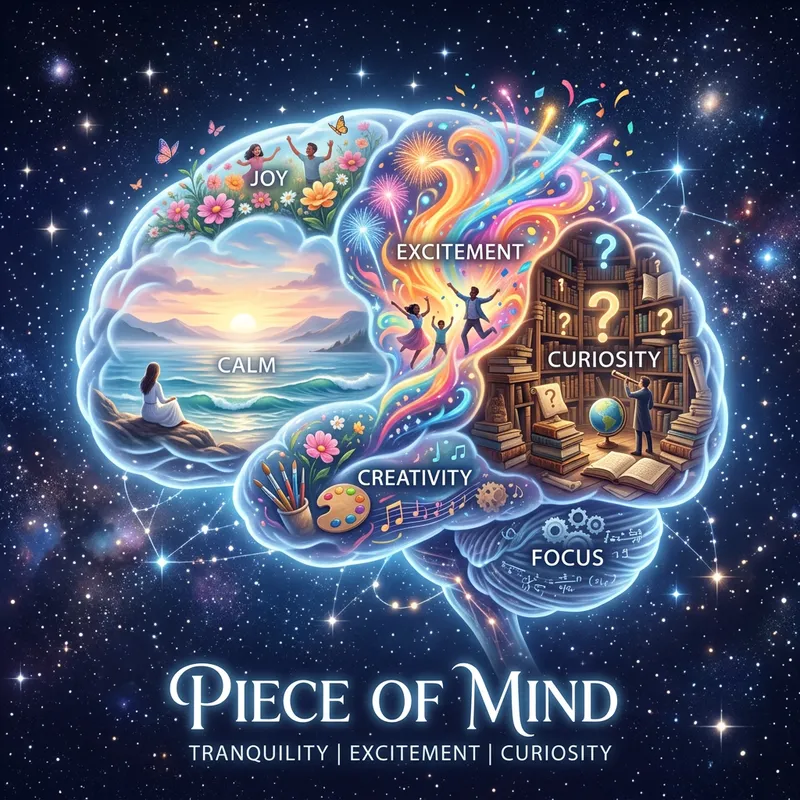 Surreal Piece of Mind Depiction | Tranquil, Excitement, Curiosity Surreal Piece of Mind Depiction | Tranquil, Excitement, Curiosity