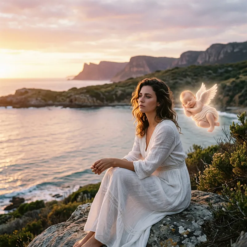 Melancholic Serenity by the Sea at Sunset