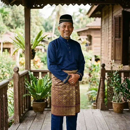 Traditional Malaysian Men's Attire for Heritage Pride