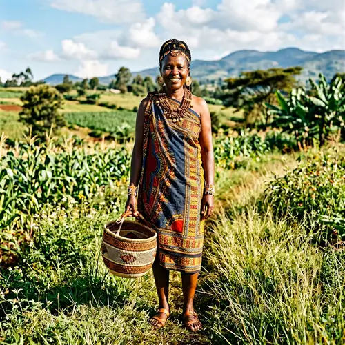 Kikuyu Woman from Kenya: Cultural Heritage Elegance