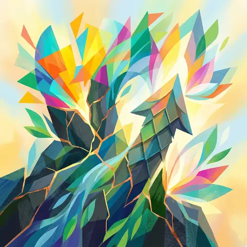 Resilience in Abstract Art: Symbolizing Growth & Strength