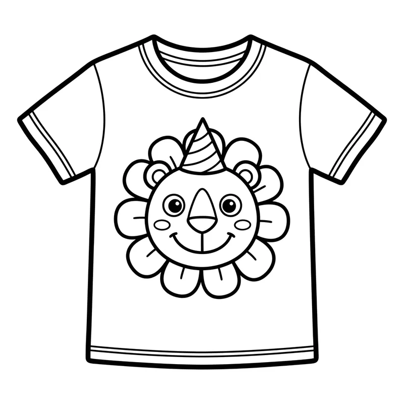 Simple and Adorable T-shirt Coloring Fun for Kids Simple and Adorable T-shirt Coloring Fun for Kids