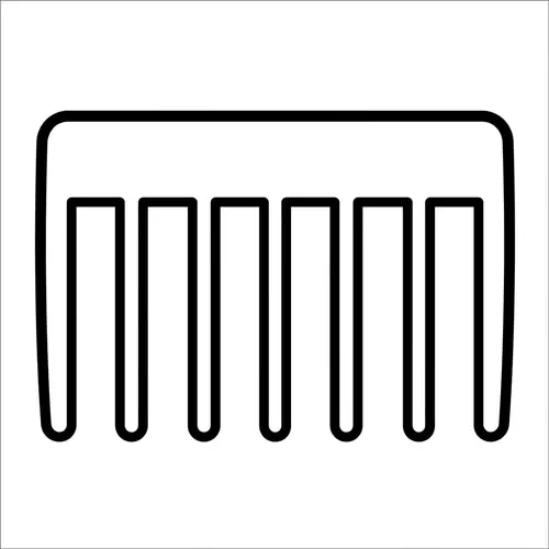 Simple Comb Coloring Page for 1-Year-Olds