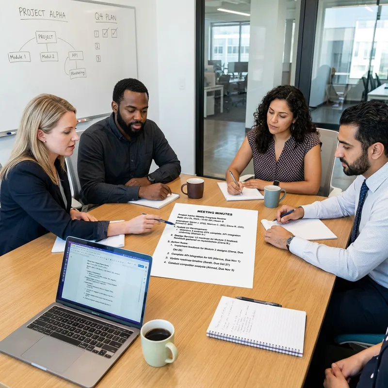 Effective Meeting Minutes Example & Key Decisions