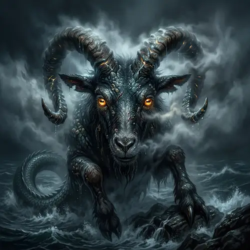 Dark Mystique Capricorn Monster in 8K Detail