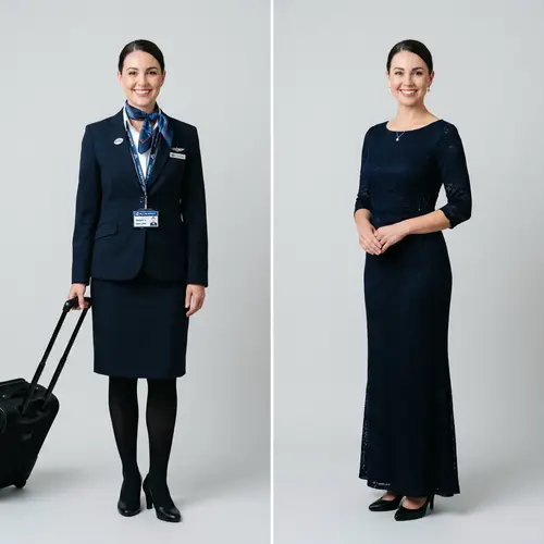 Professional Cabin Crew Photo in Formal Attire