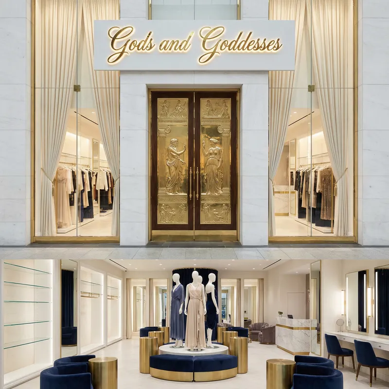 Luxurious Boutique Floor Plan - Gods and Goddesses