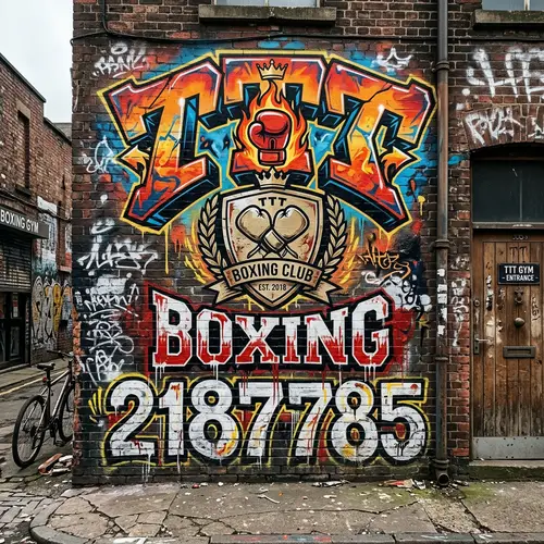 TTT Boxing Logo Graffiti Art